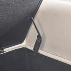 Velvet Tufted Storage Bench (with Armrests and Nailhead Trim)