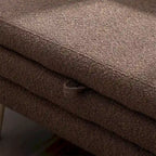Boucle Fabric Storage Bench Bedroom Bench w/Wood Legs For Living Room