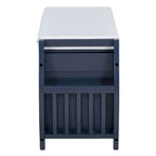 Multi Functional Storage Bench With Hidden Compartment And Open Shelf