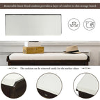 3-Drawer Storage Bench with 3 Rattan Baskets