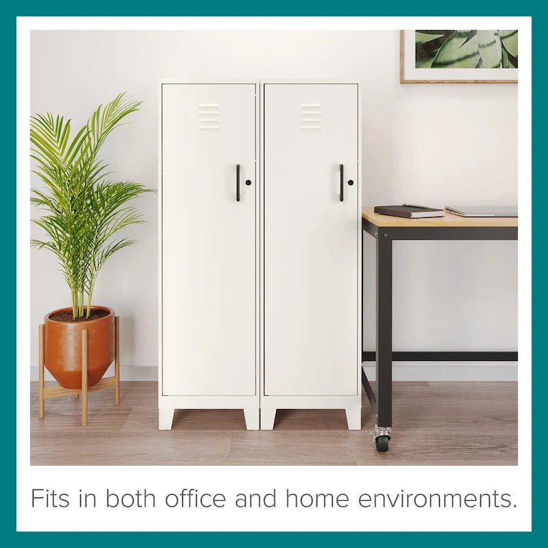 53.38H 4 Shelf Vented Door Storage Locker Cabinet