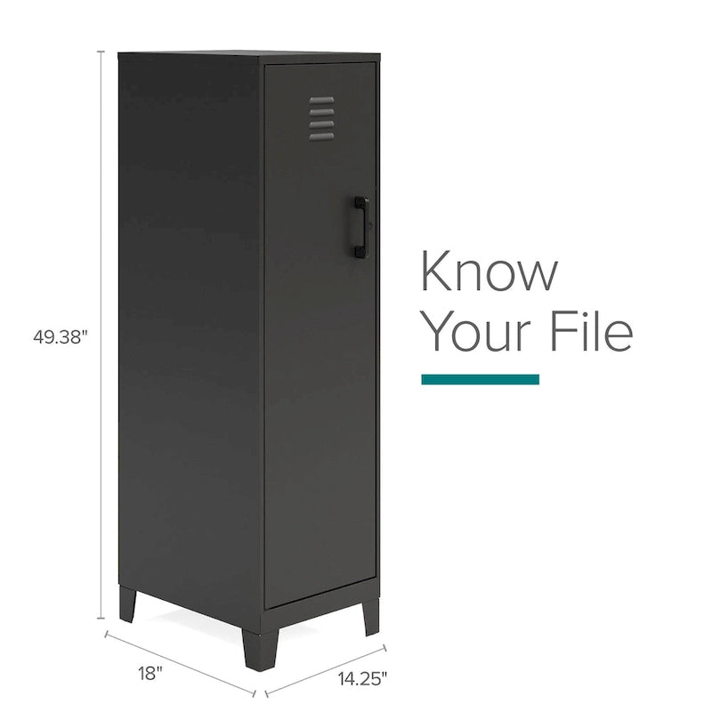 53.38H 4 Shelf Vented Door Storage Locker Cabinet