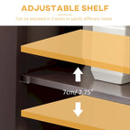 Modern Bathroom Storage Cabinet Free Standing Cupboard with Drawer and Adjustable Shelf - 11.75*23.5*42.75