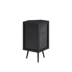 22.25 Floor Coner Cabinet with Tempered Glass Door