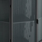 22.25 Floor Coner Cabinet with Tempered Glass Door