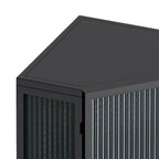 22.25 Floor Coner Cabinet with Tempered Glass Door