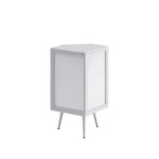 22.25 Floor Coner Cabinet with Tempered Glass Door