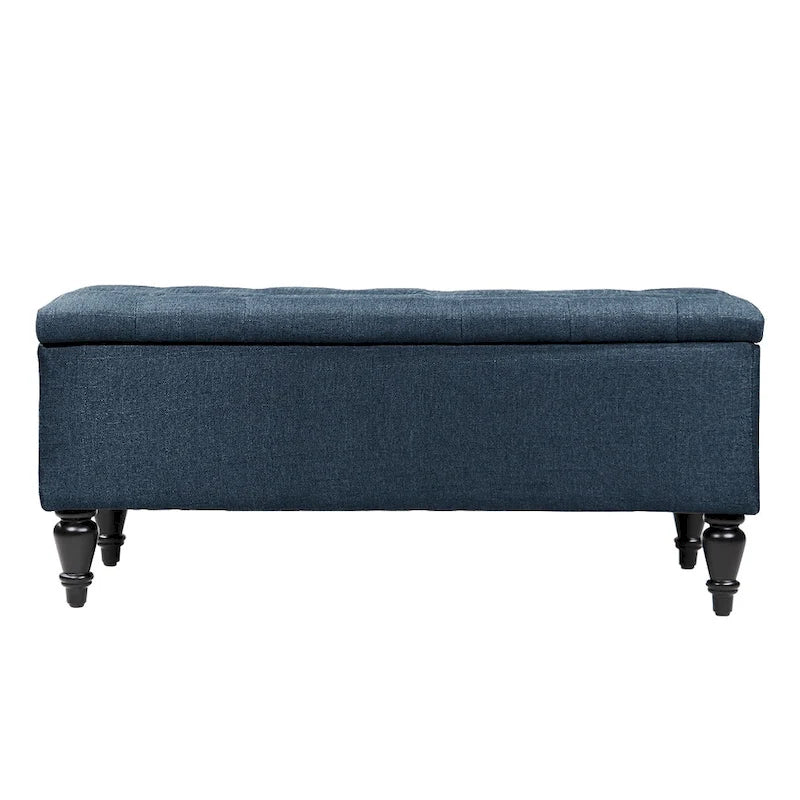 38 Fabric Upholstered Tufted Storage Bench