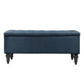 38 Fabric Upholstered Tufted Storage Bench