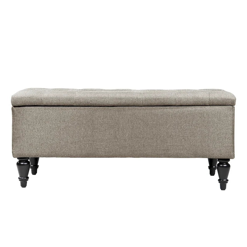 38 Fabric Upholstered Tufted Storage Bench