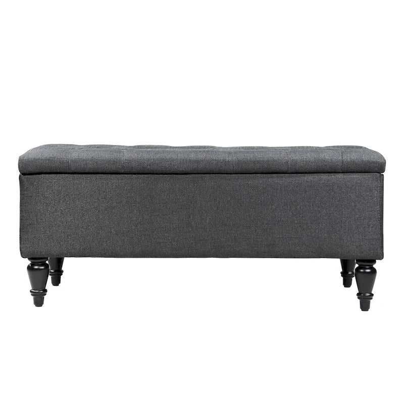 38 Fabric Upholstered Tufted Storage Bench