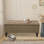 38 Fabric Upholstered Tufted Storage Bench