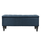 38 Fabric Upholstered Tufted Storage Bench