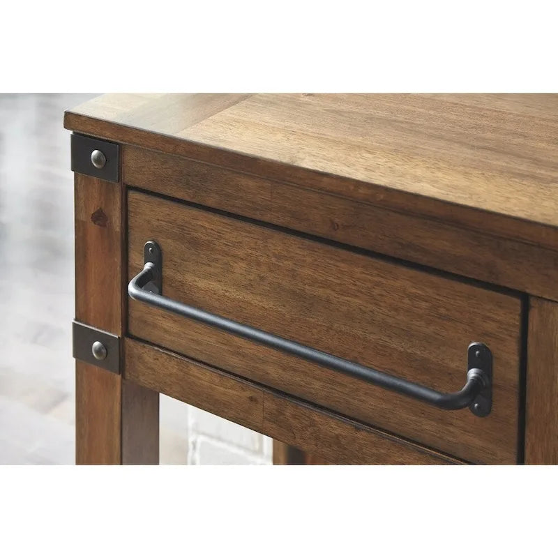 Accent Cabinet - Casual - Bronze Hardware - Light Brown