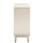 3 Door Mirrored Buffet Cabinet with Silver Handle