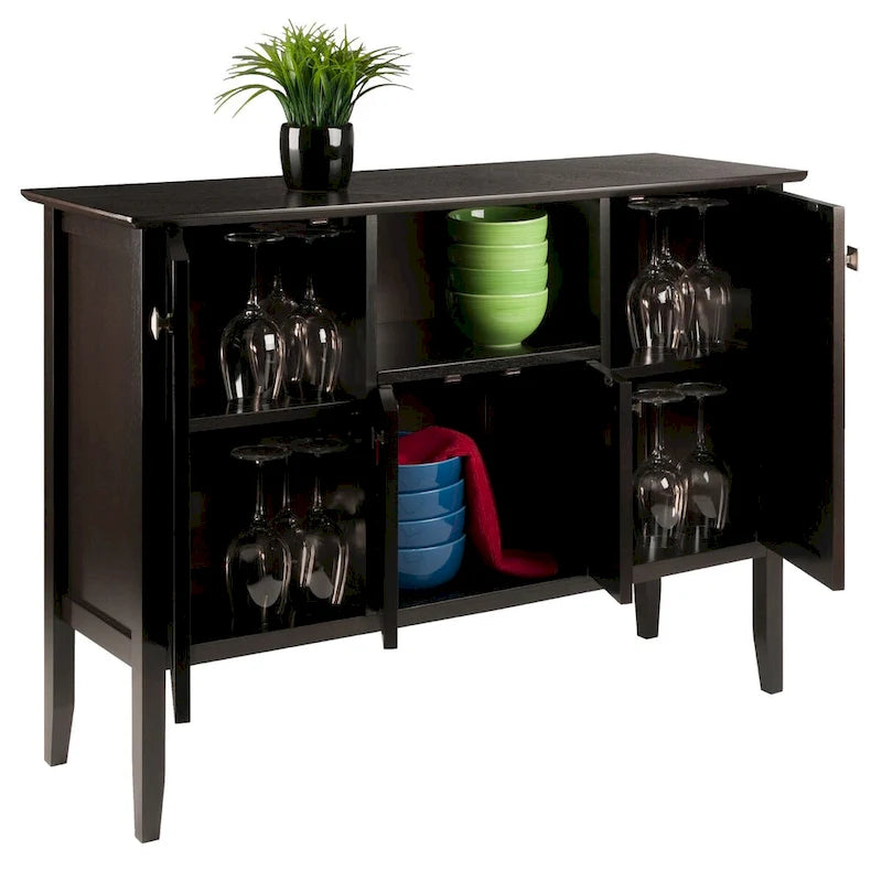 Buffet Cabinet, Coffee - 46W x 15.75D x 33.6H