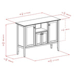 Buffet Cabinet, Coffee - 46W x 15.75D x 33.6H