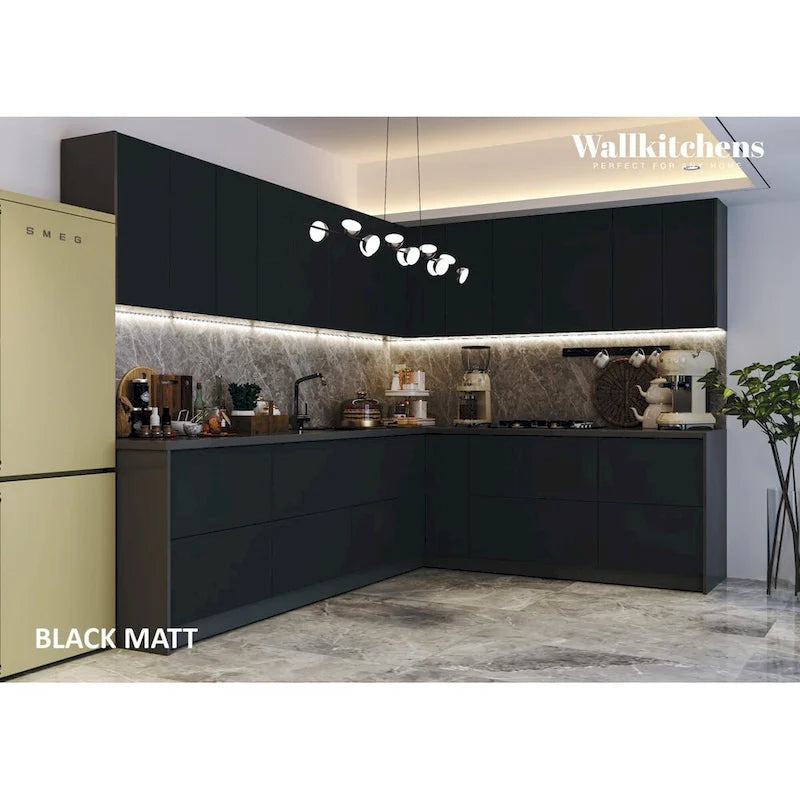 Kitchen Culinary Collection Black Color Base Size 10Ft Wide - 94x120