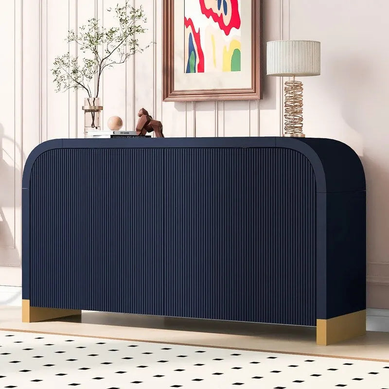 59.8W 4-door Cabinet with Adjustable Shelves