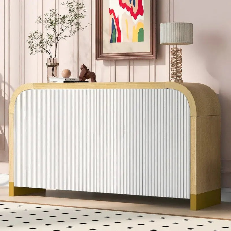 59.8W 4-door Cabinet with Adjustable Shelves