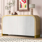 59.8W 4-door Cabinet with Adjustable Shelves