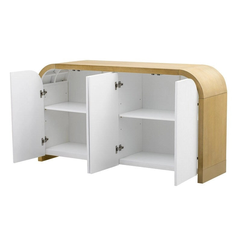 59.8W 4-door Cabinet with Adjustable Shelves