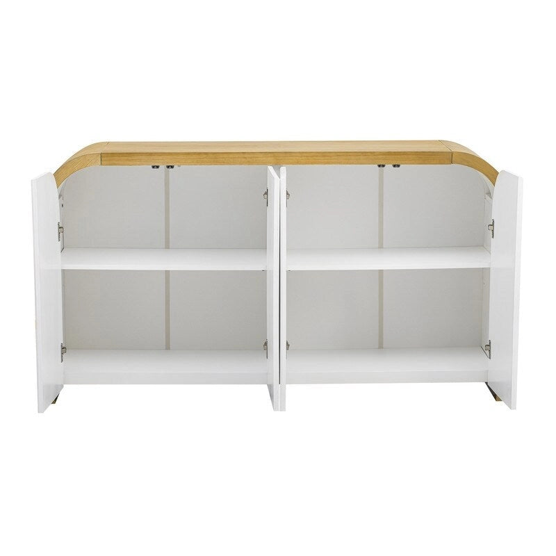 59.8W 4-door Cabinet with Adjustable Shelves