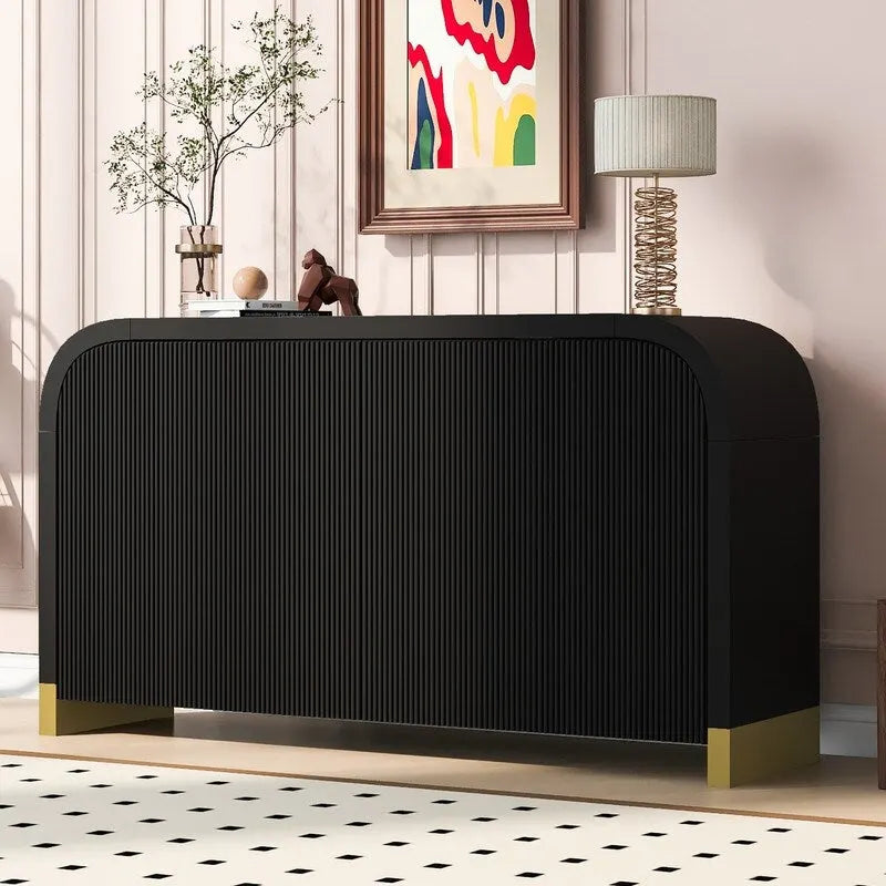 59.8W 4-door Cabinet with Adjustable Shelves