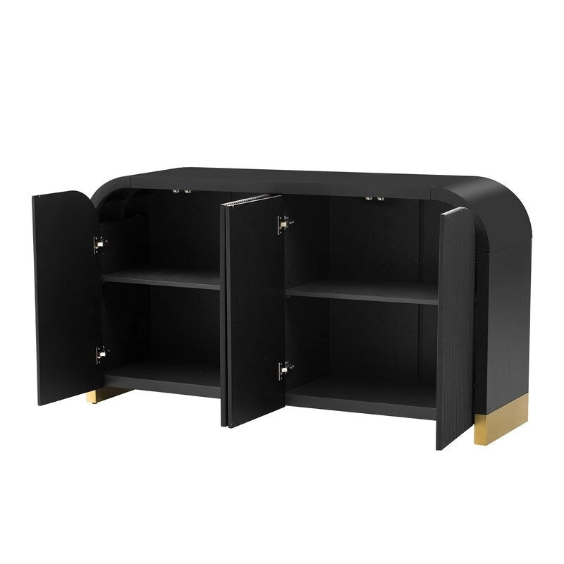59.8W 4-door Cabinet with Adjustable Shelves