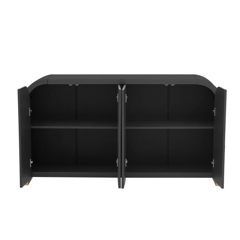 59.8W 4-door Cabinet with Adjustable Shelves