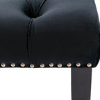 Upholstered Tufted Bench Ottoman Footrest Stool Accent Bench
