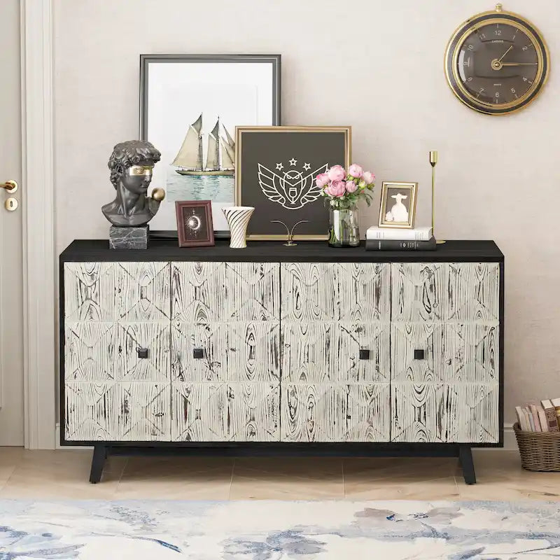 59.84 4 Doors Vintage Sideboard