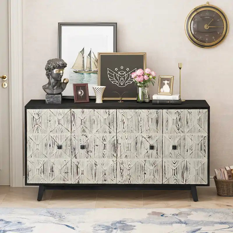 59.84 4 Doors Vintage Sideboard