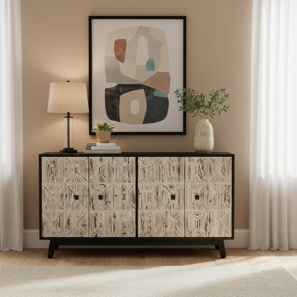 4 Doors Vintage Sideboard