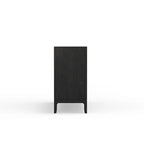 Server with 3 Drawers and 2 Cabinets, Vintage Black