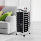 10-Drawer Organizer Cart - 15D x 13W x 34H