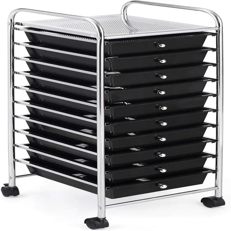10-Drawer Organizer Cart - 15D x 13W x 34H