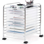 10-Drawer Organizer Cart - 15D x 13W x 34H