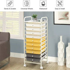 10-Drawer Organizer Cart - 15D x 13W x 34H