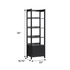 22 Narrow Bookshelf with Drawer