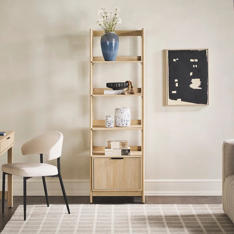22 Narrow Bookshelf with Drawer