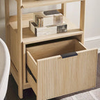 22 Narrow Bookshelf with Drawer
