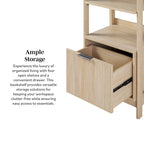 22 Narrow Bookshelf with Drawer