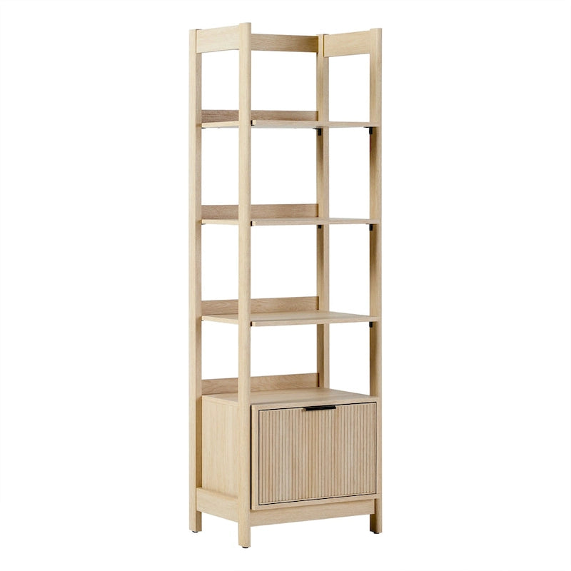 22 Narrow Bookshelf with Drawer