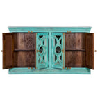 71 4-Glass Door Kitchen Accent Buffet Sideboard Cabinet