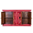 71 4-Glass Door Kitchen Accent Buffet Sideboard Cabinet