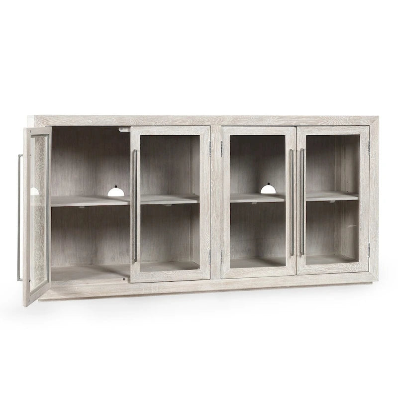 Four Door Sideboard in Whitewash