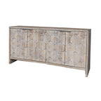 Accent Cabinet Farmhouse Style 4 Door Wooden Cabinet Sideboard Buffet Server Cabinet Storage Cabinet, for Living Room, Entryway