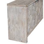 Accent Cabinet Farmhouse Style 4 Door Wooden Cabinet Sideboard Buffet Server Cabinet Storage Cabinet, for Living Room, Entryway