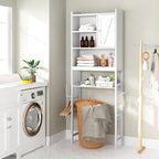 Wooden Bathroom Over The Toilet Storage Cabinet - N/A